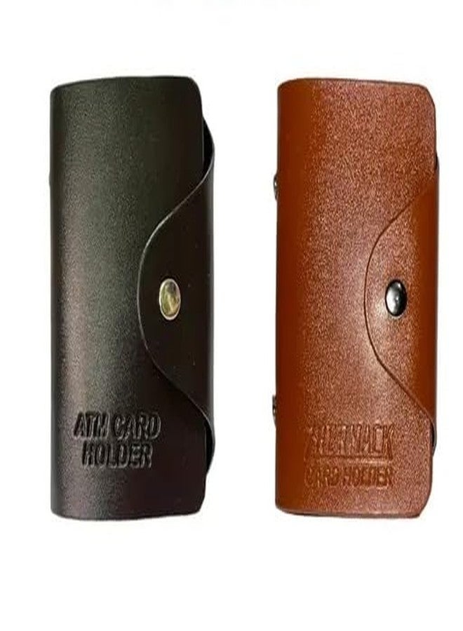 A1 EssAncial Colour Card Holder Combo, Brown and Tan - Image 1